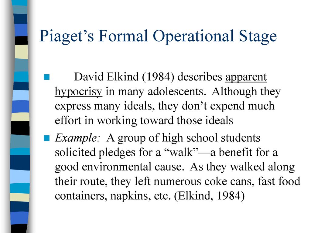 Example of the formal operational stage sale